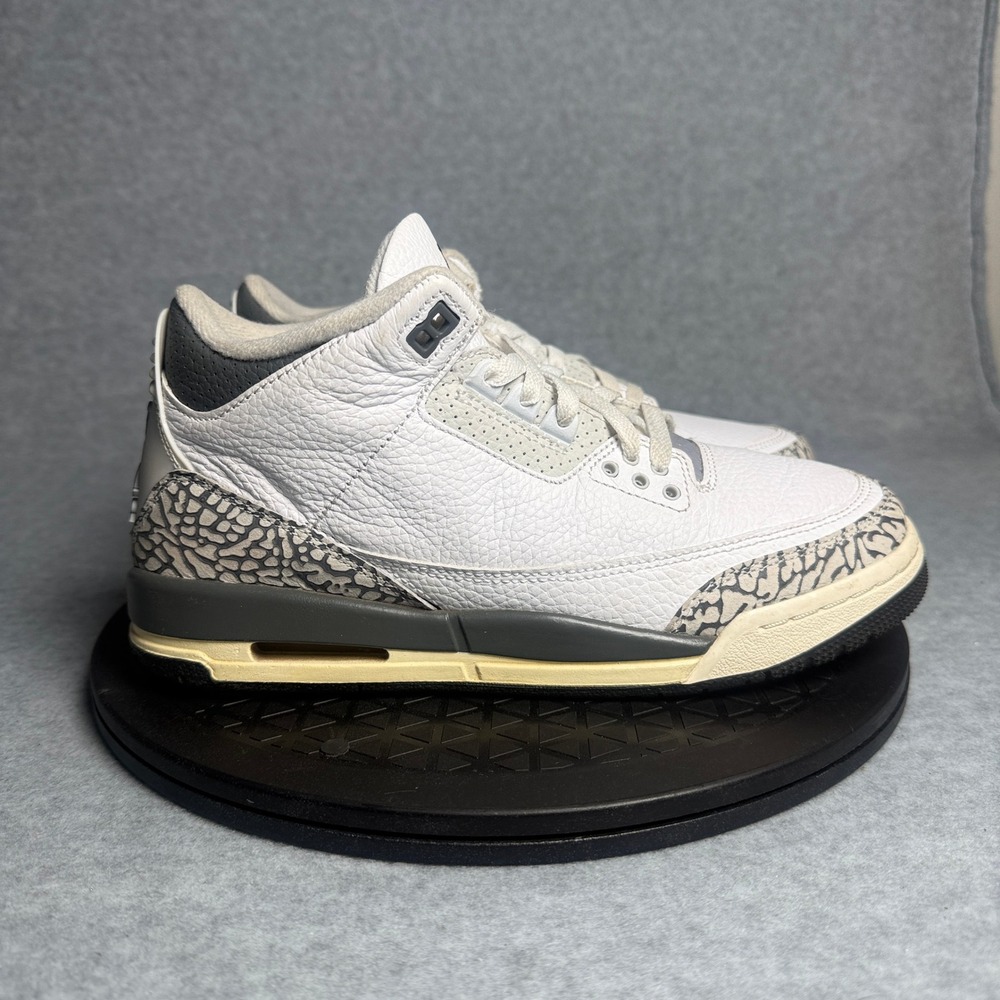 Jordan 3 Retro White Cement Reimagined GS White Grey DX6665-100 Size 7Y